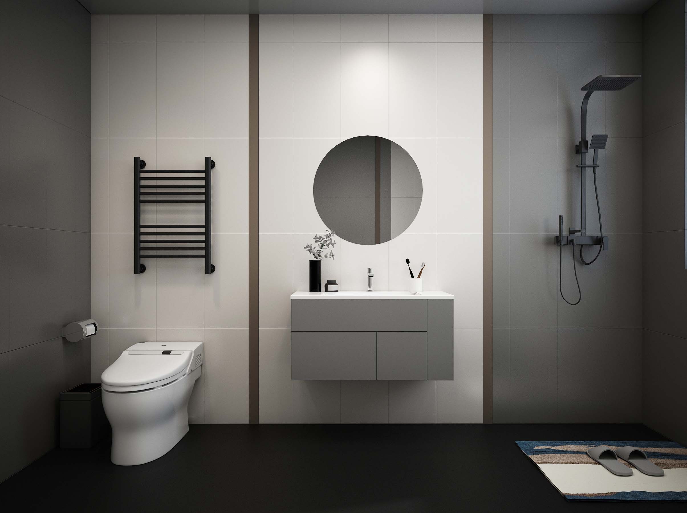 162平欧式风格别墅浴室装修效果图_太平洋家居网图库